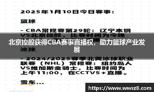 北京控股获得CBA赛事直播权，助力篮球产业发展