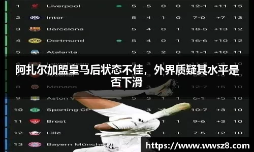 阿扎尔加盟皇马后状态不佳，外界质疑其水平是否下滑