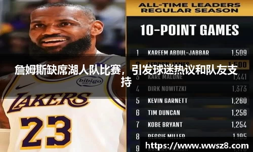 詹姆斯缺席湖人队比赛，引发球迷热议和队友支持